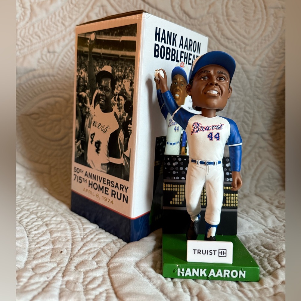 hank aaron 50th anniversary bobblehead